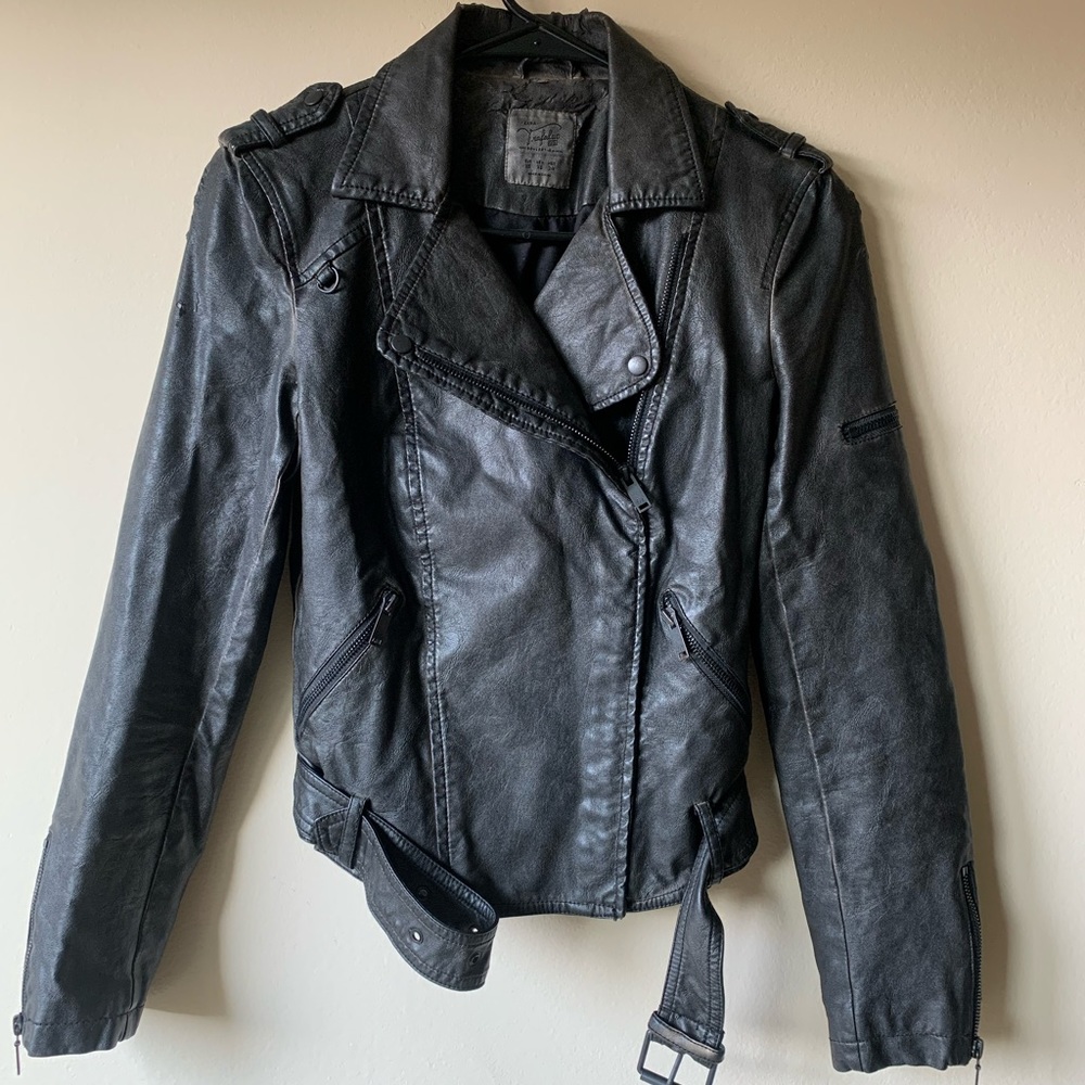Zara Trafaluc Collection Faux Leather Jacket